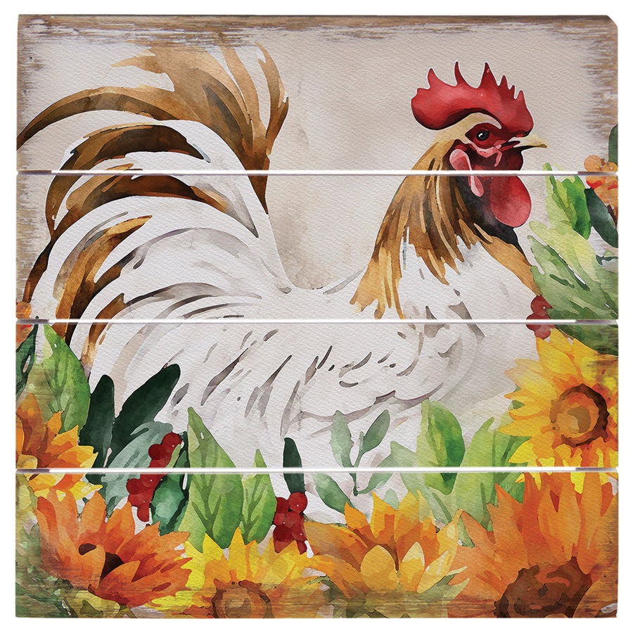 Sunflower Rooster 6"