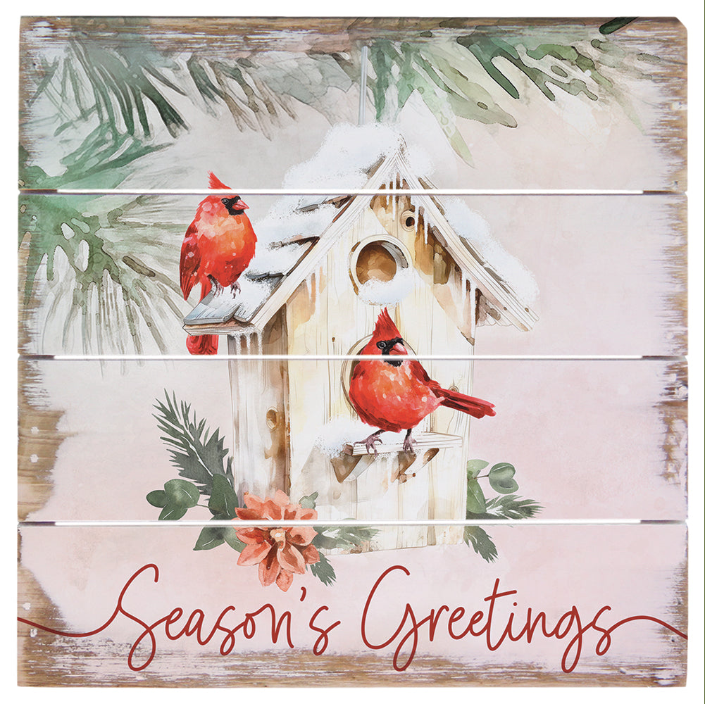 Seasons Greetings Cardinals 6"