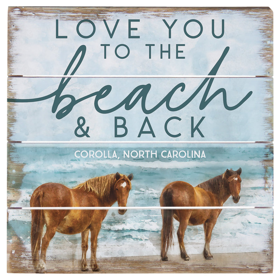 Beach Back Horses LOC - 6"