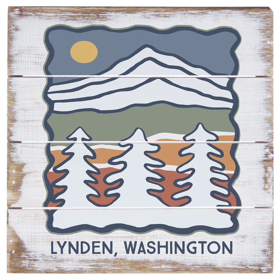 Mountain Stamp LOC 6"