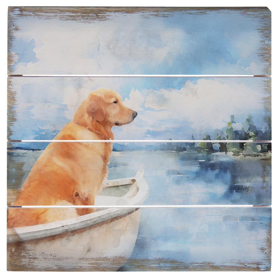 Dog Boat Lake 6"
