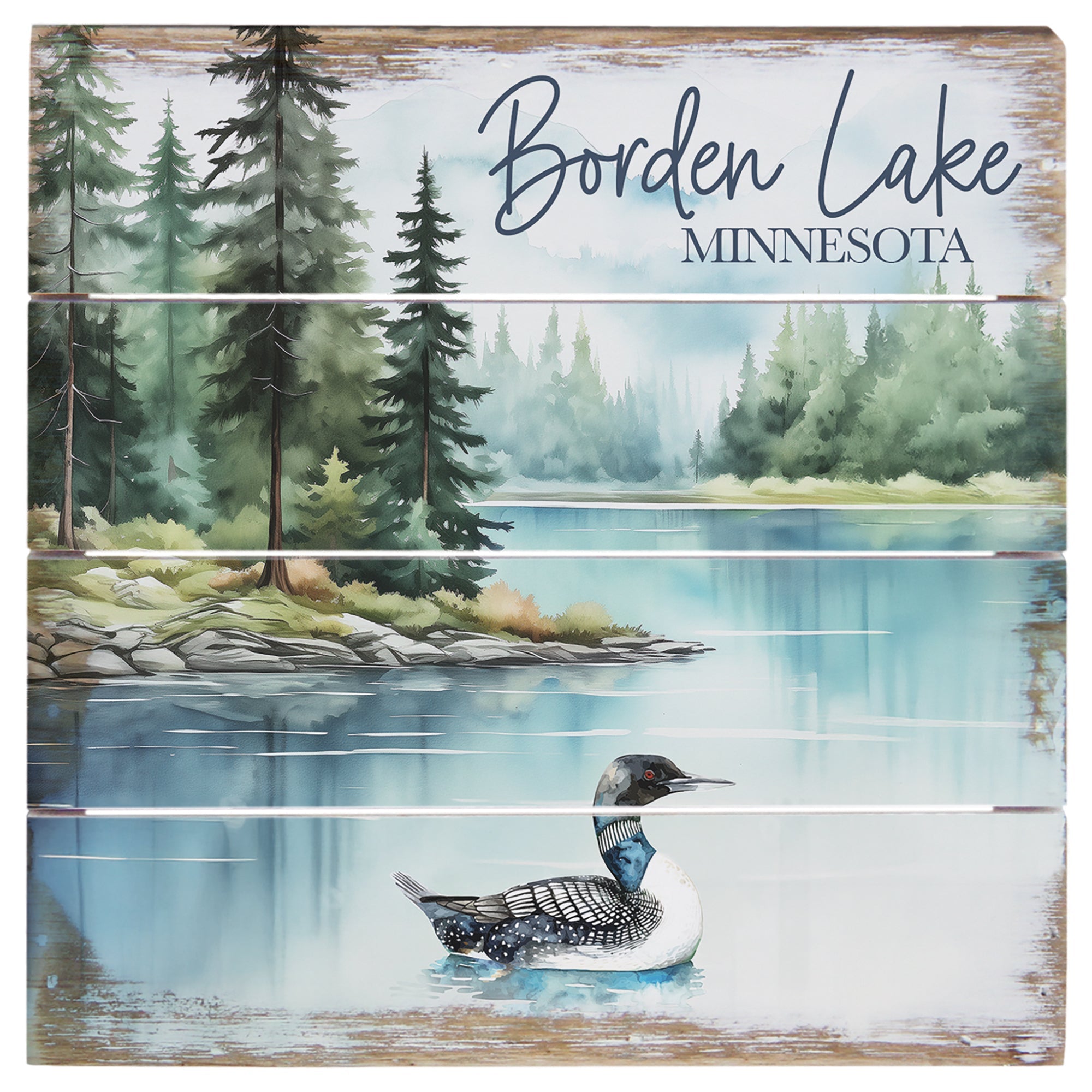 Loon Lake Scene LOC 6"