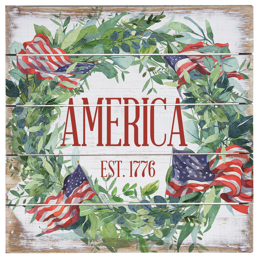 America 1776 Wreath 8"