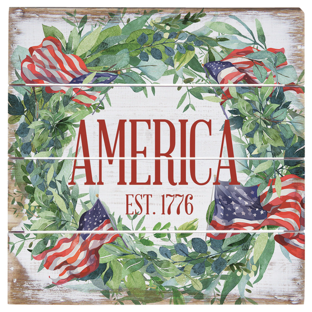 America 1776 Wreath 6"
