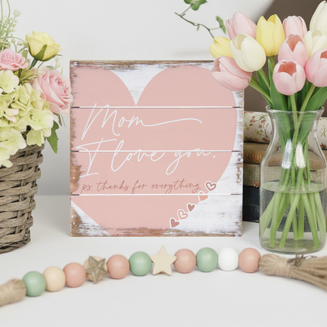 Mom Love You Heart PER