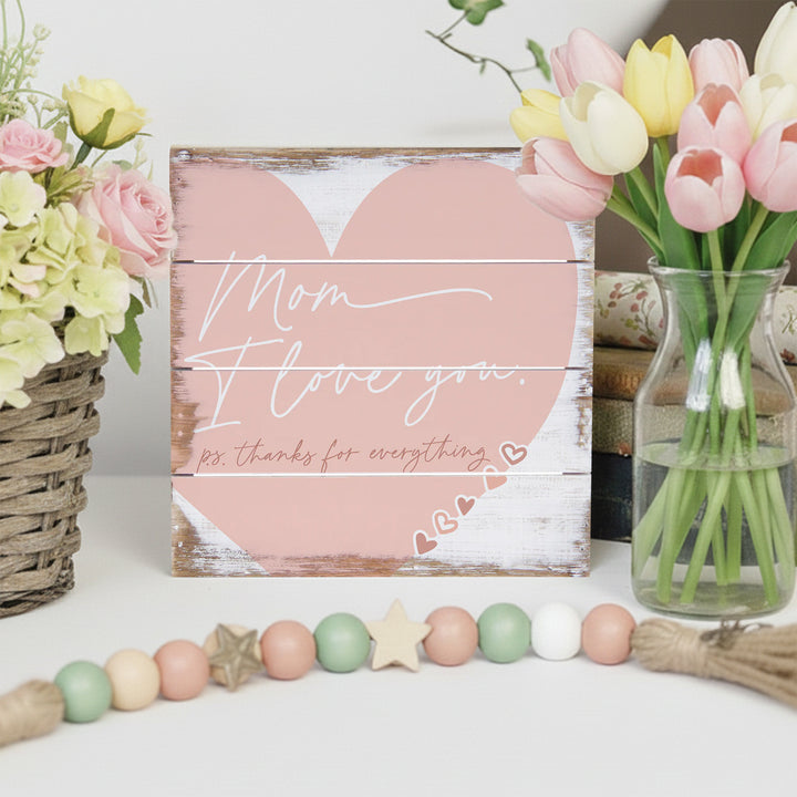 Mom Love You Heart PER