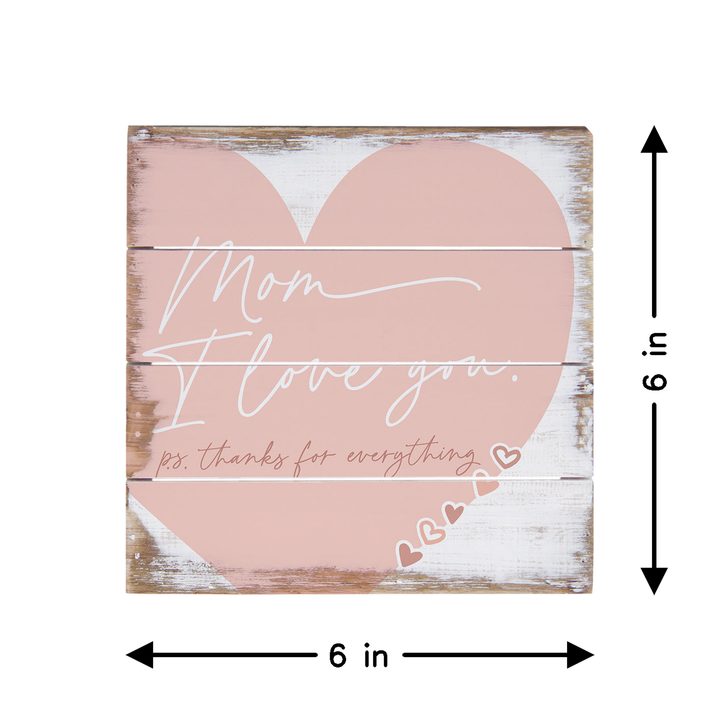Mom Love You Heart PER