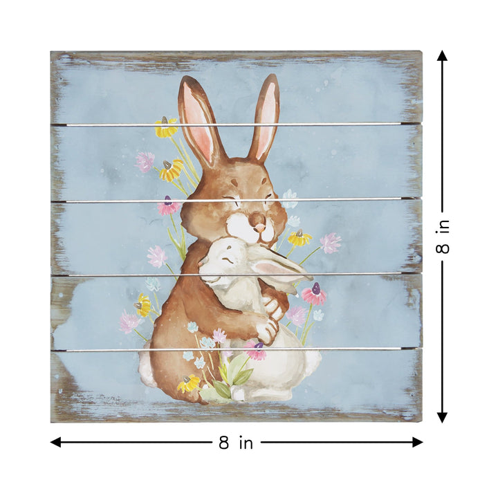 Mama Baby Rabbit Art