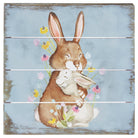 Mama Baby Rabbit Art 6"