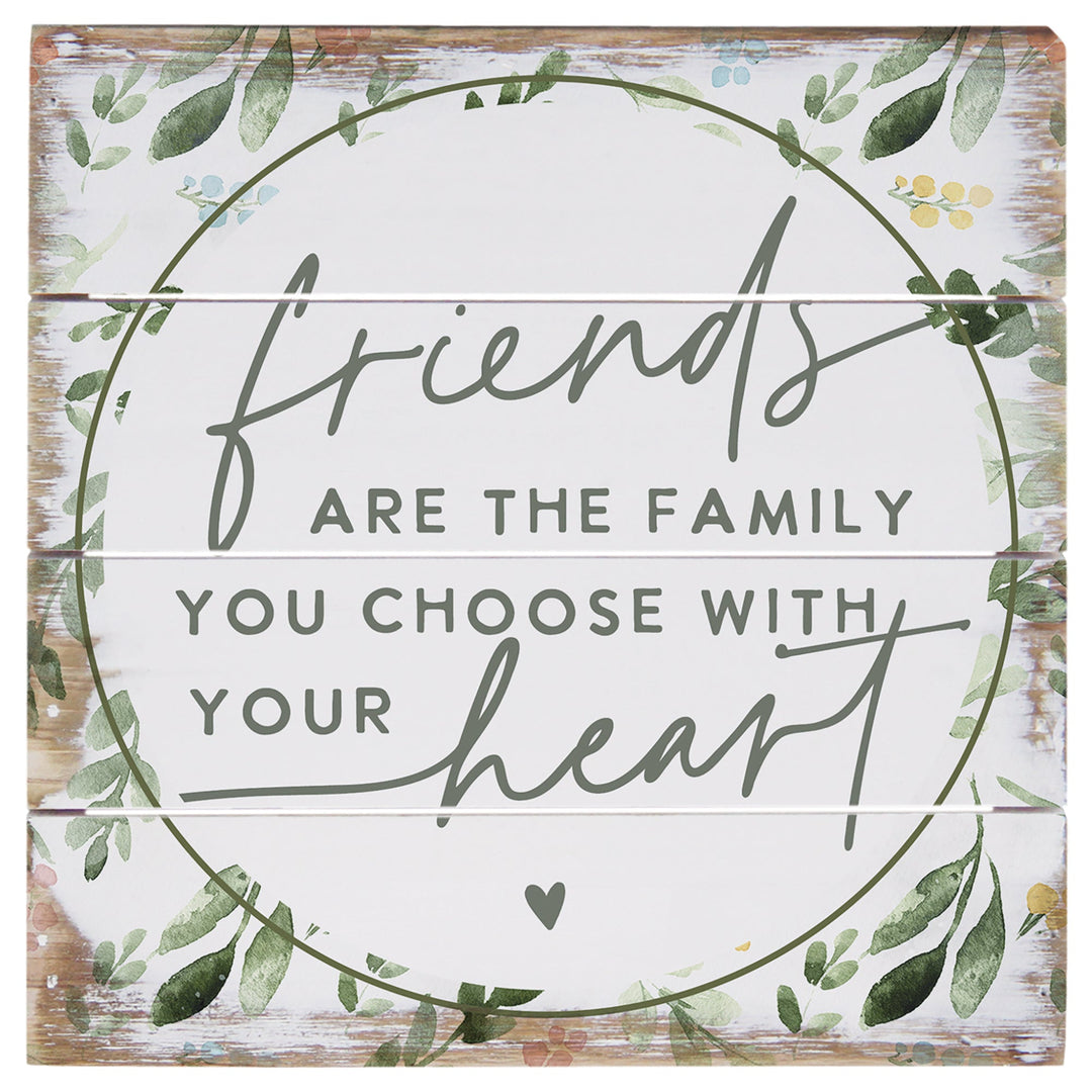 Friends Are Family Leaves 6"