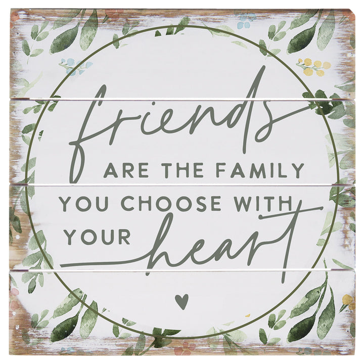 Friends Are Family Leaves 6"