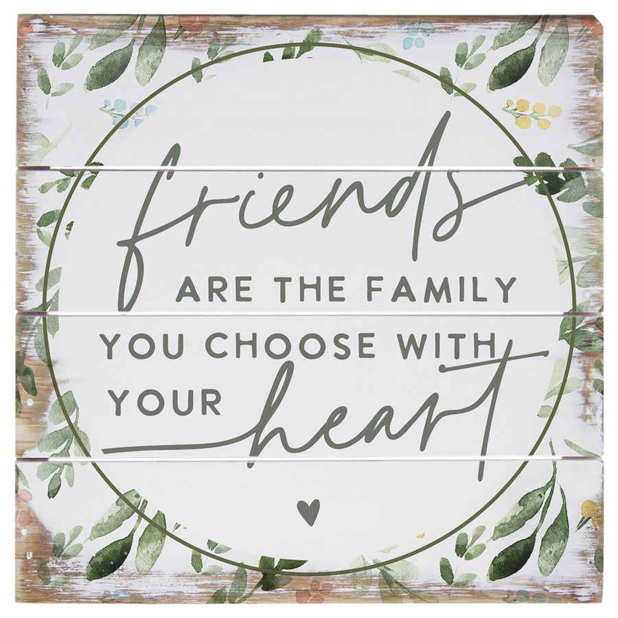 Friends Are Family Leaves 6"