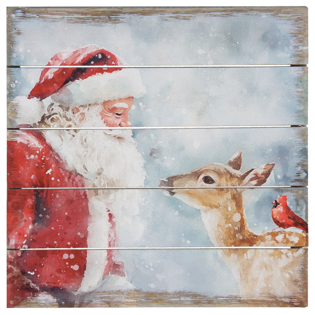 Santa Deer Cardinal 8"