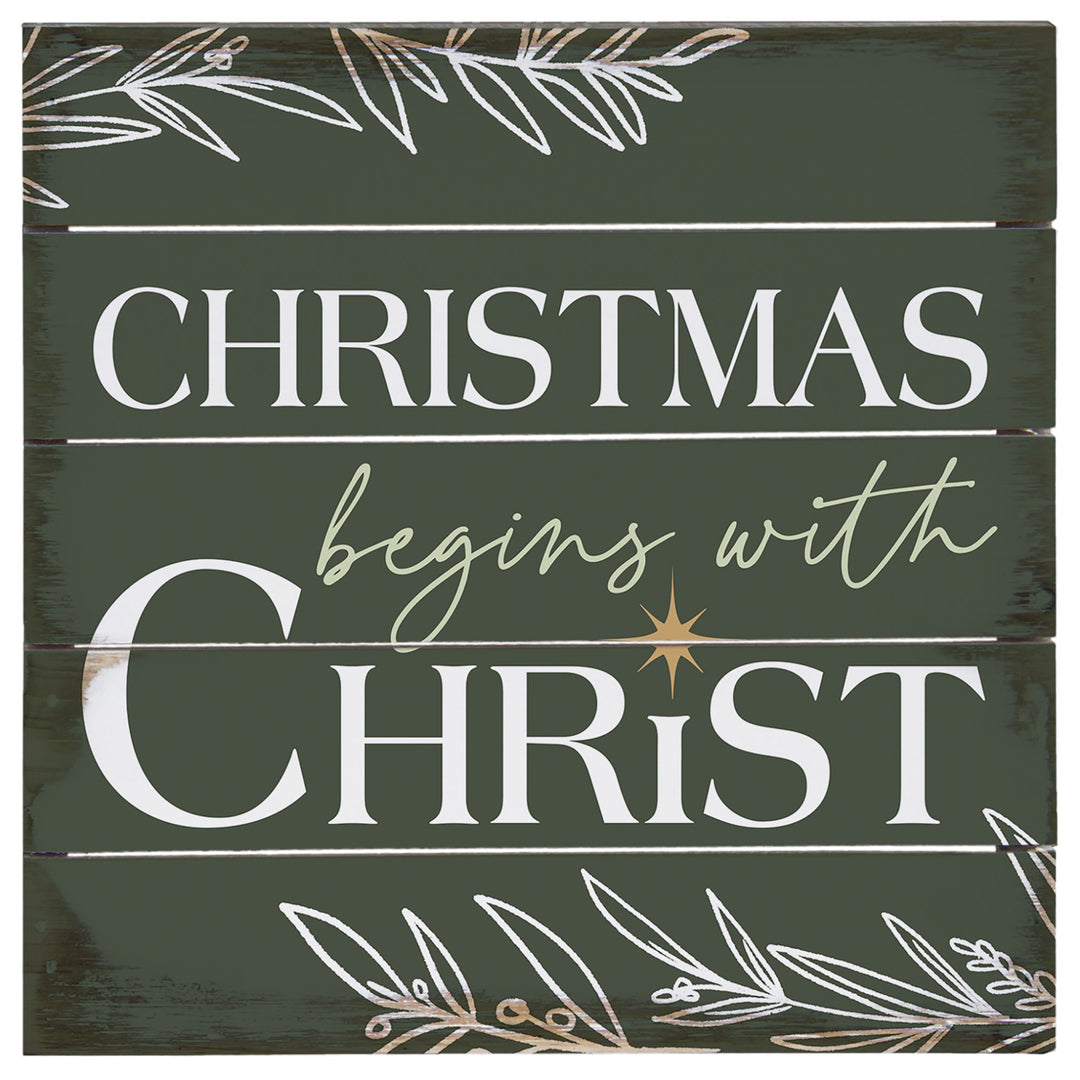 Christmas Begins Christ 8"