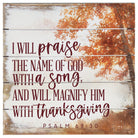 Fall Scene Psalm 69:30 8"
