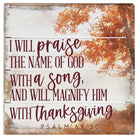 Fall Scene Psalm 69:30 6"