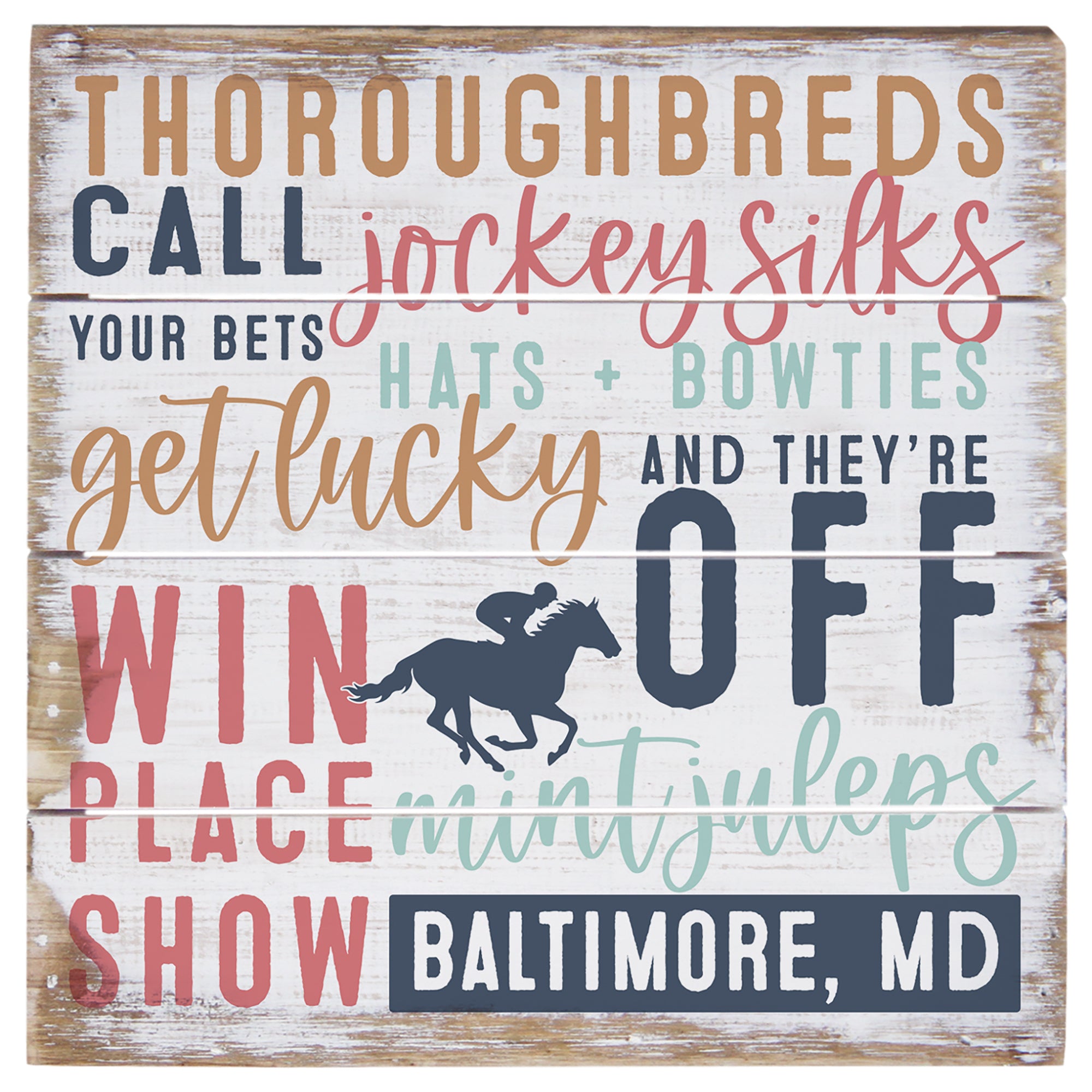 Derby Word Collage LOC 6"