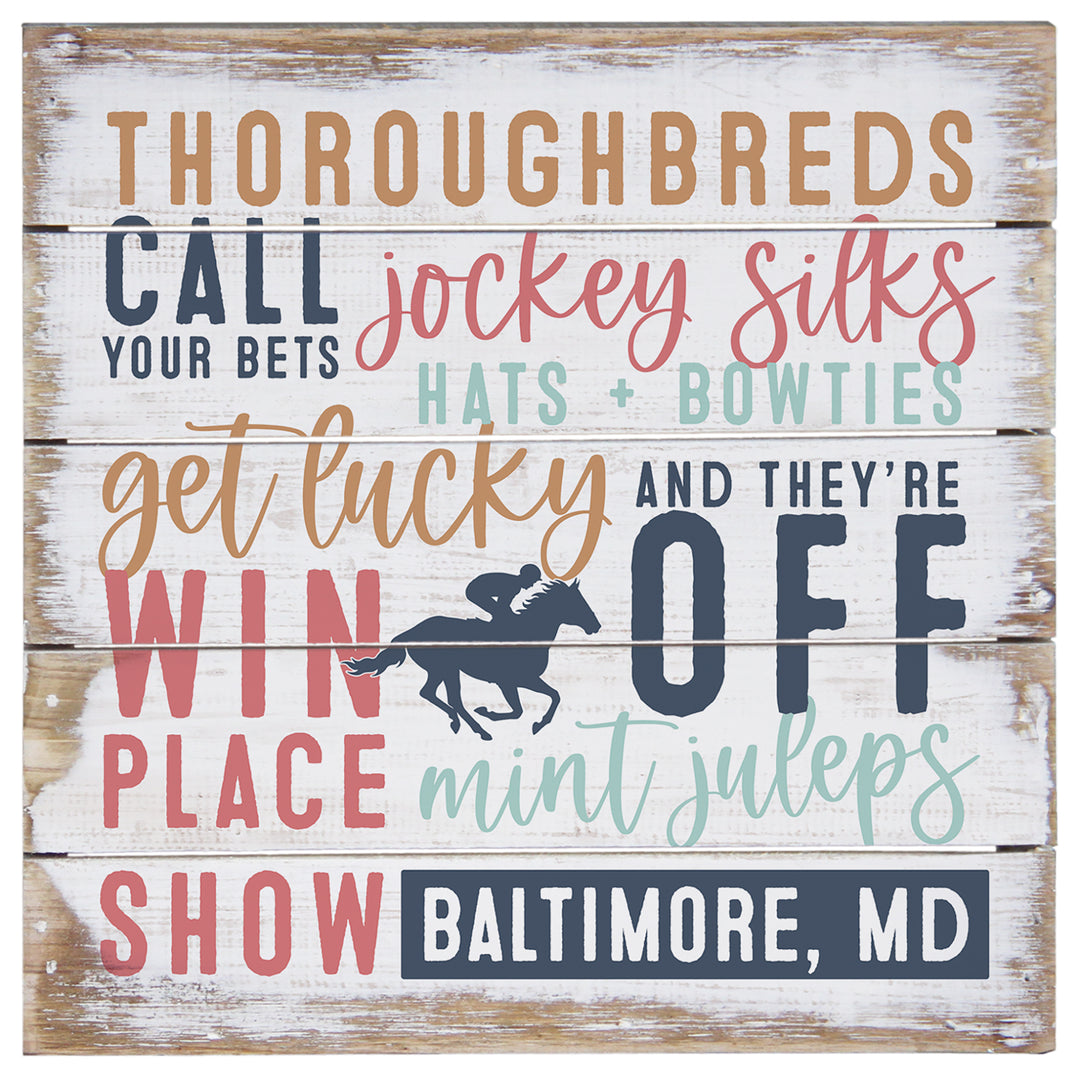 Derby Word Collage LOC 8"