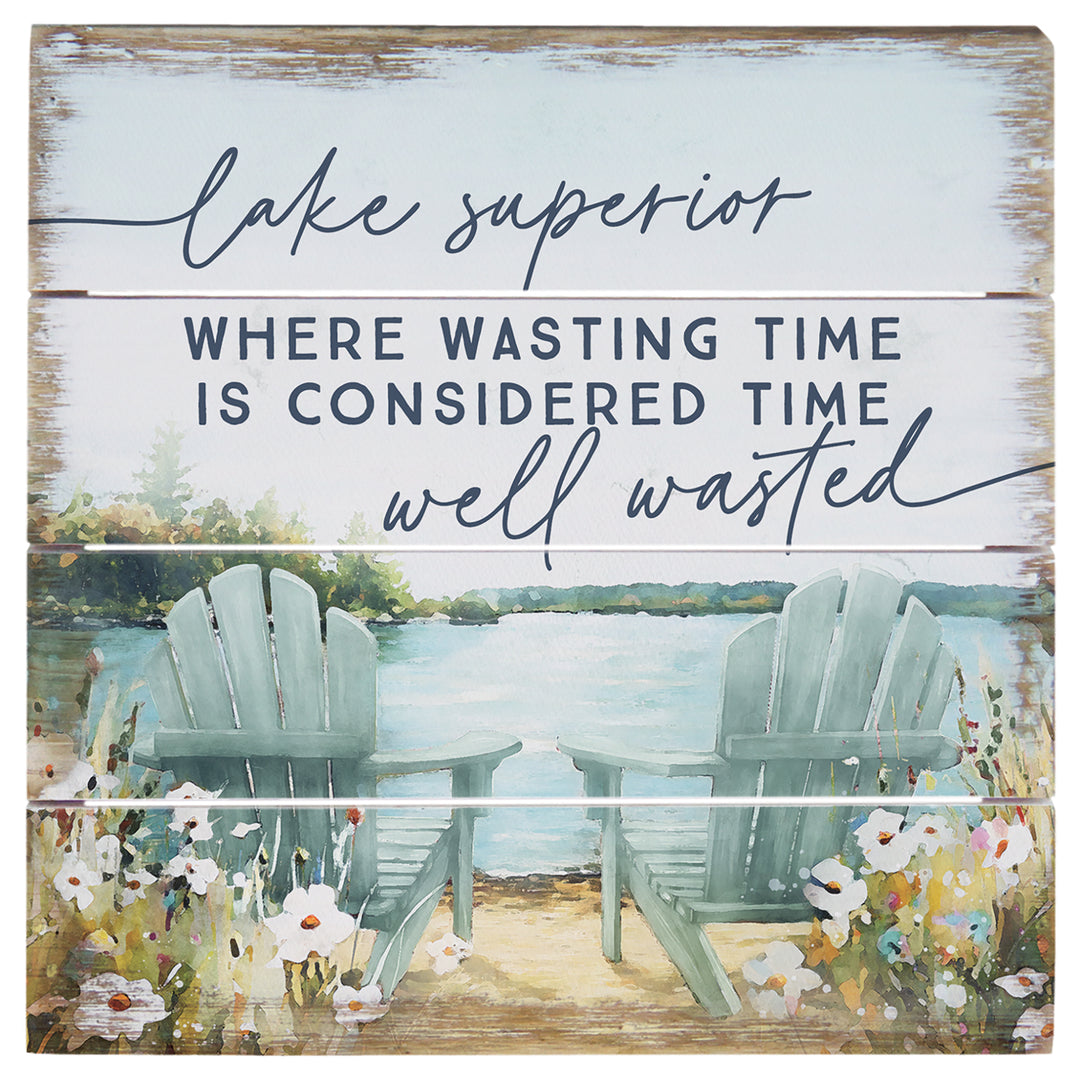 Wasting Time Lake Chairs LOC 6"