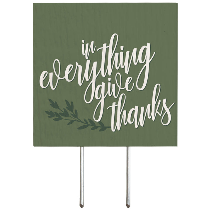 In Everything Give Green