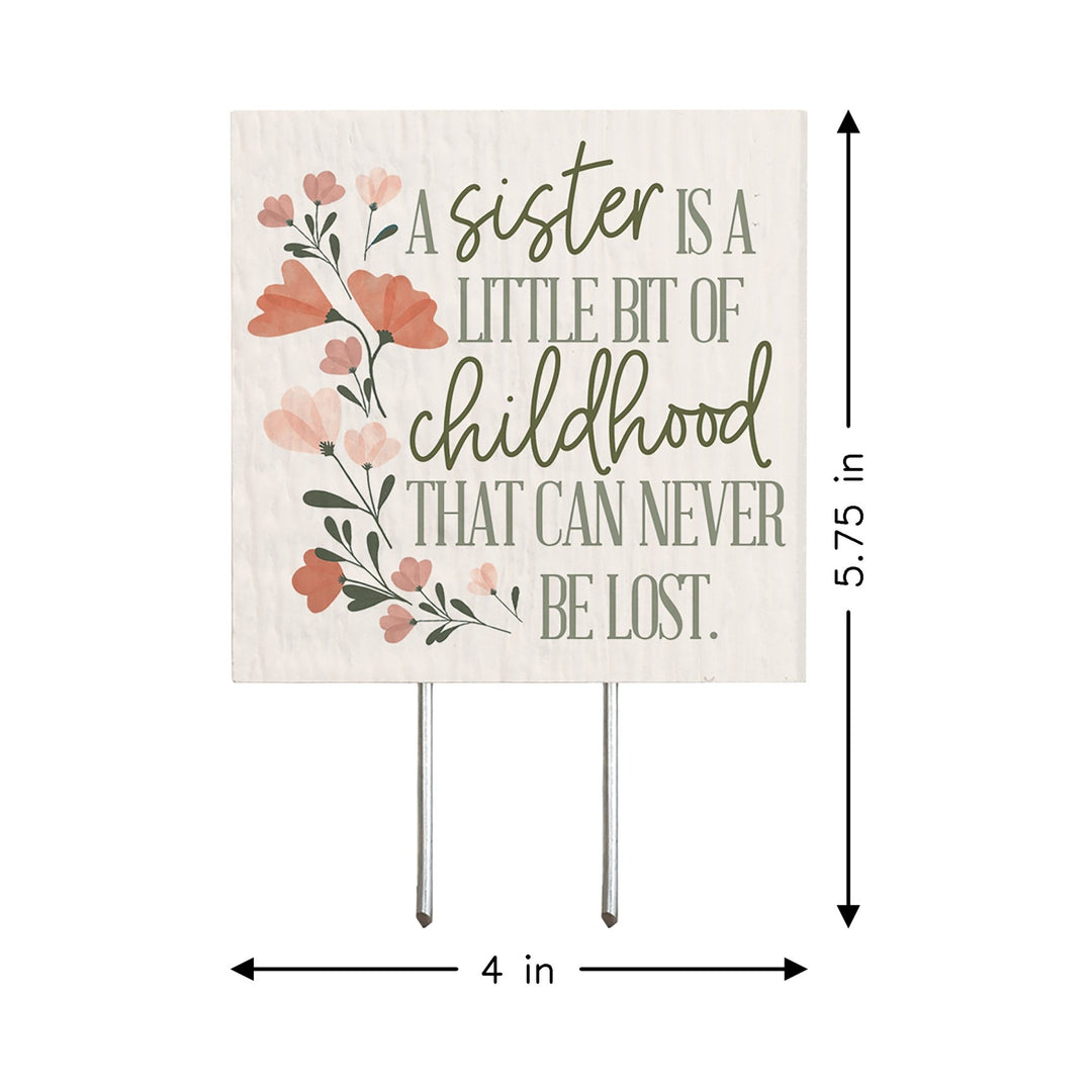 Sister Childhood Flowers