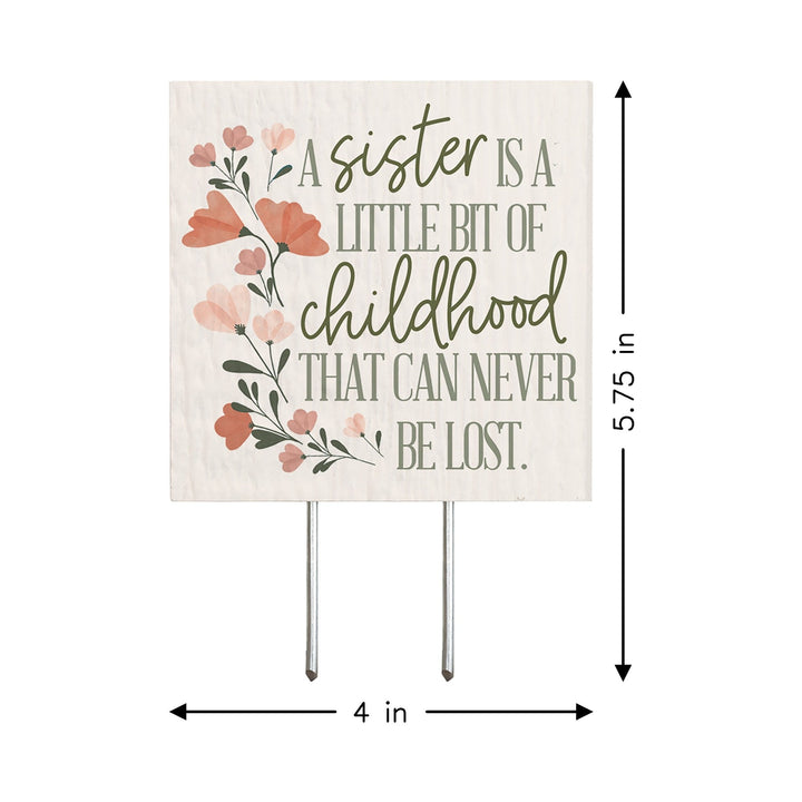 Sister Childhood Flowers
