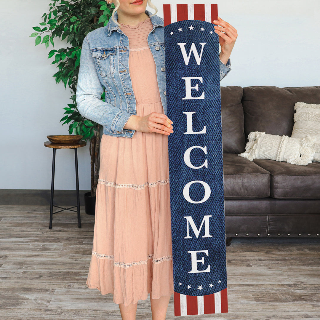 Welcome Stripes Denim