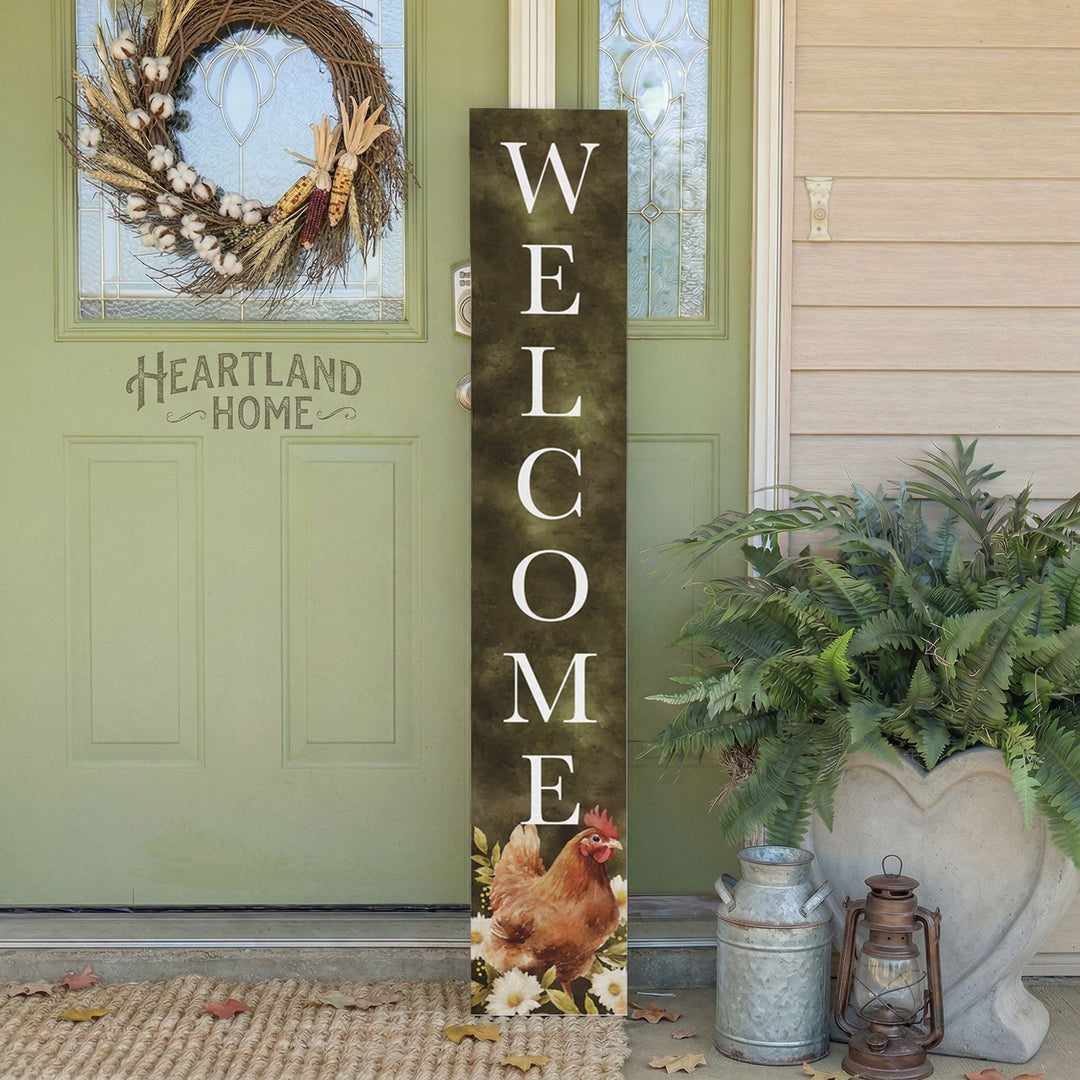 Welcome Floral Chicken