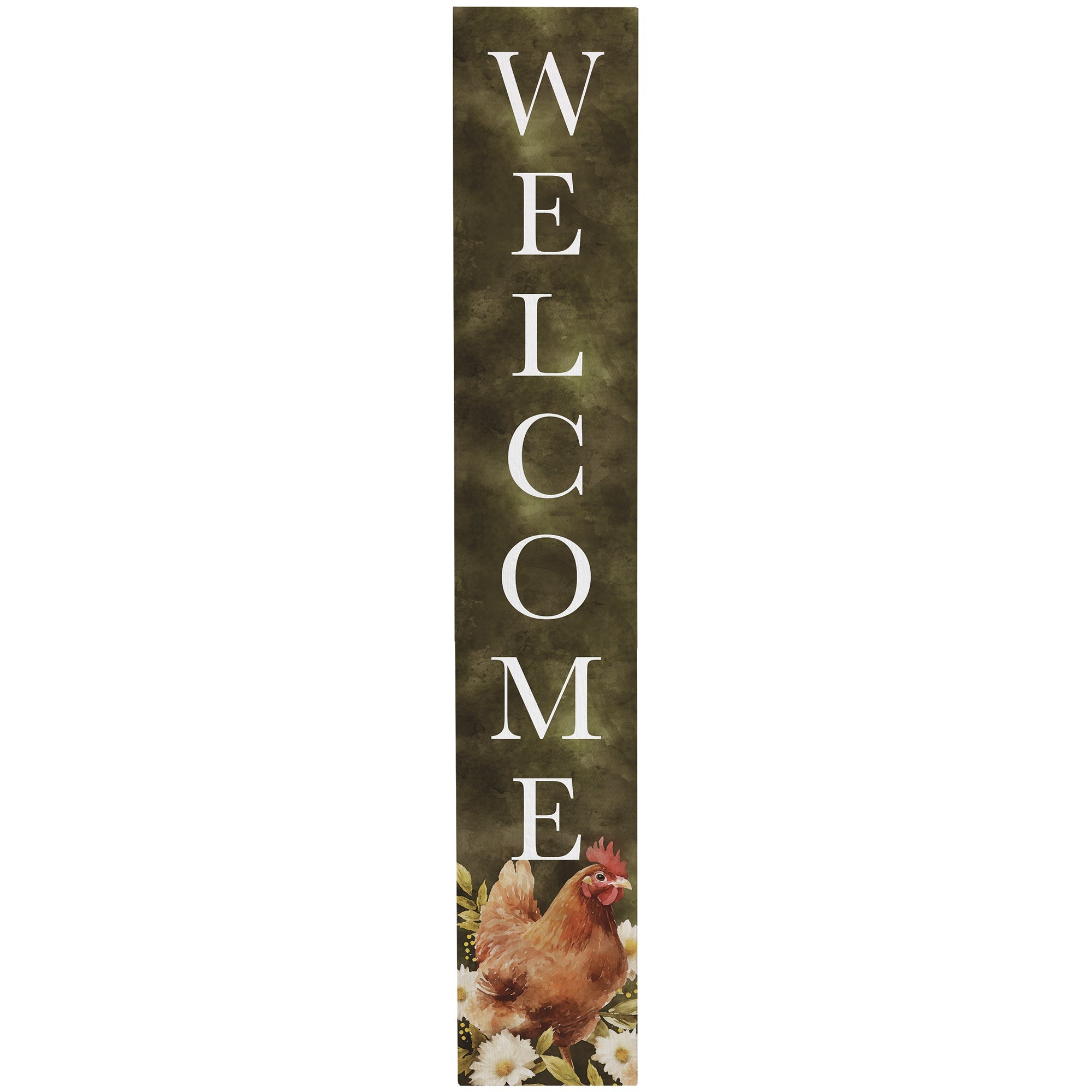 Welcome Floral Chicken