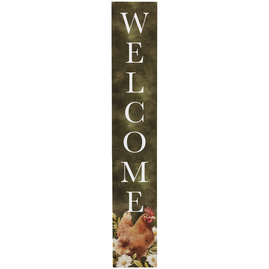 Welcome Floral Chicken