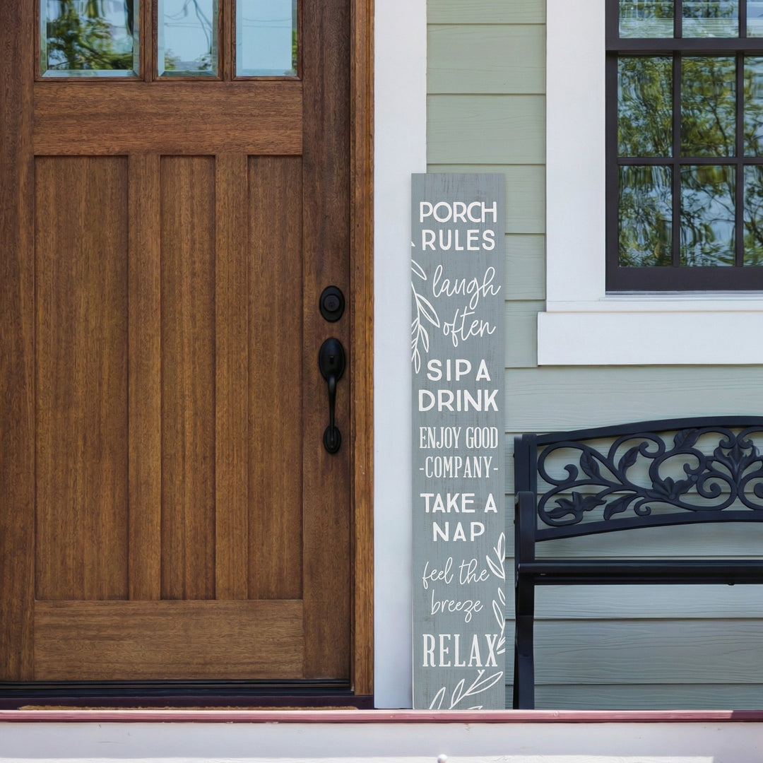 Porch Rules Blue