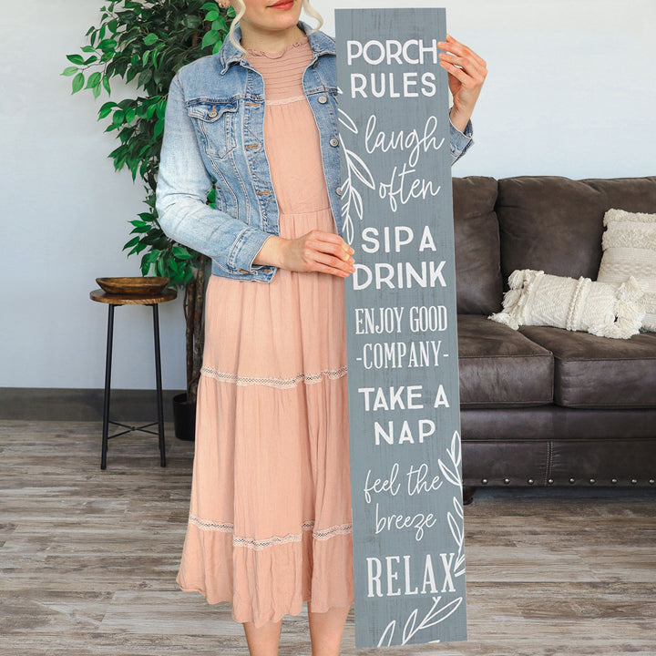 Porch Rules Blue