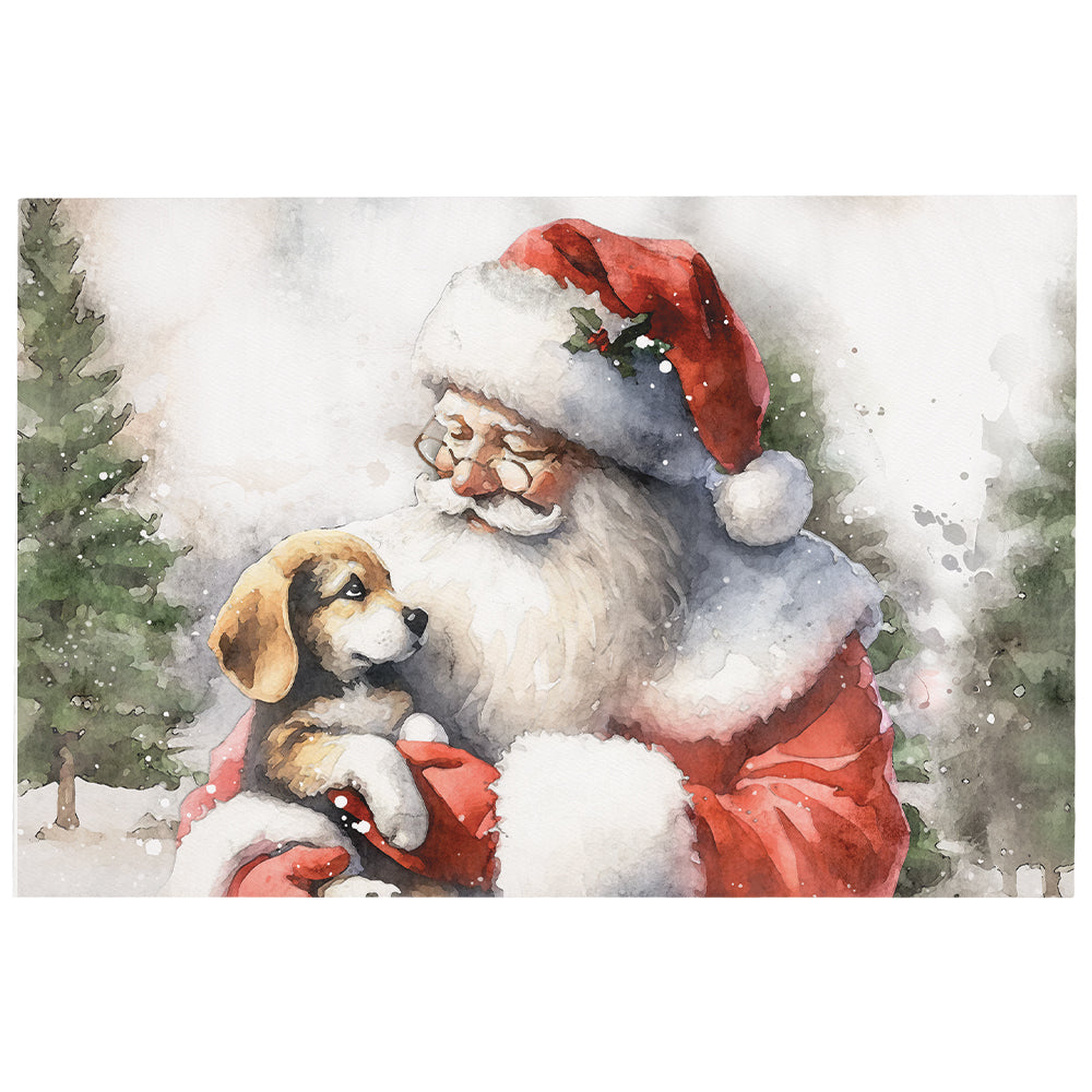 Santa Puppy Art