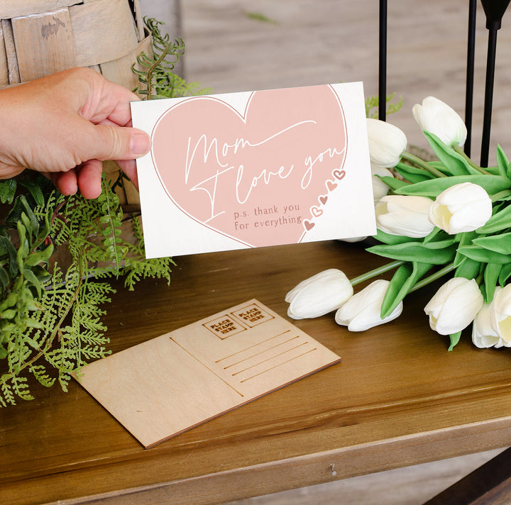 Mom Love You Heart PER