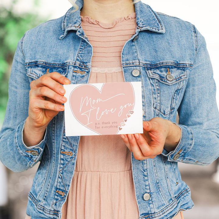 Mom Love You Heart PER