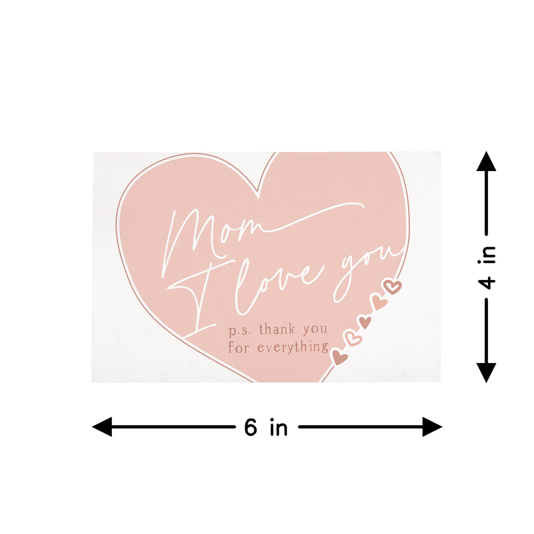 Mom Love You Heart PER