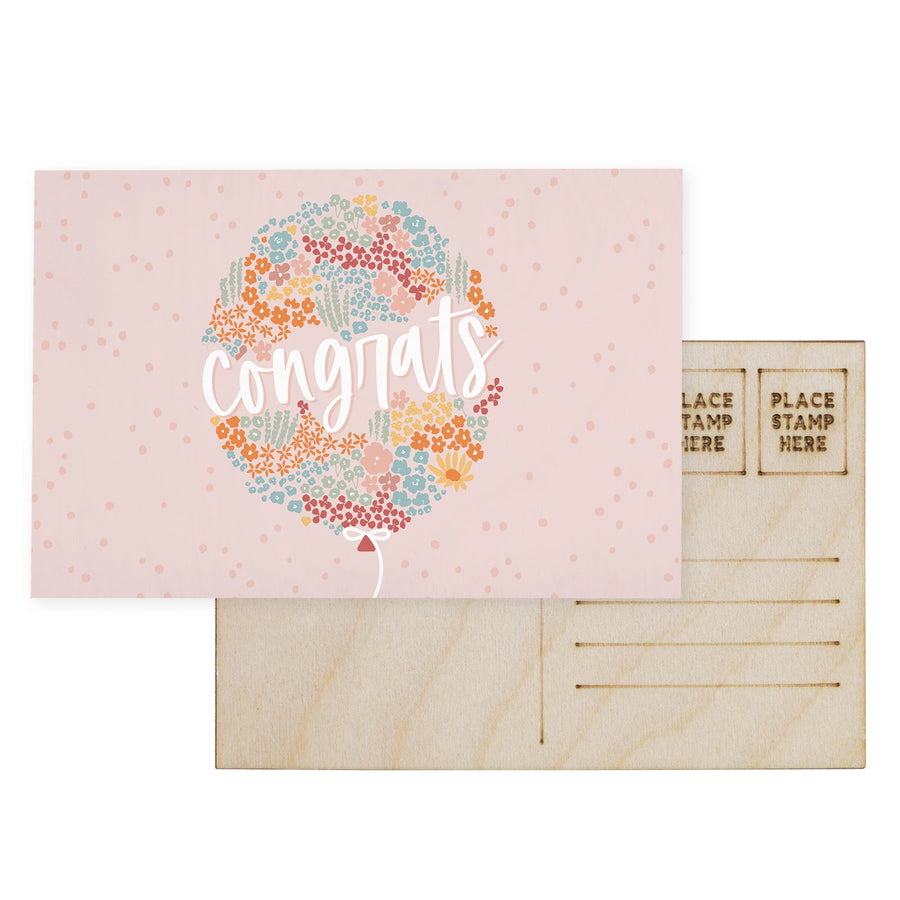 Congrats Floral Balloon