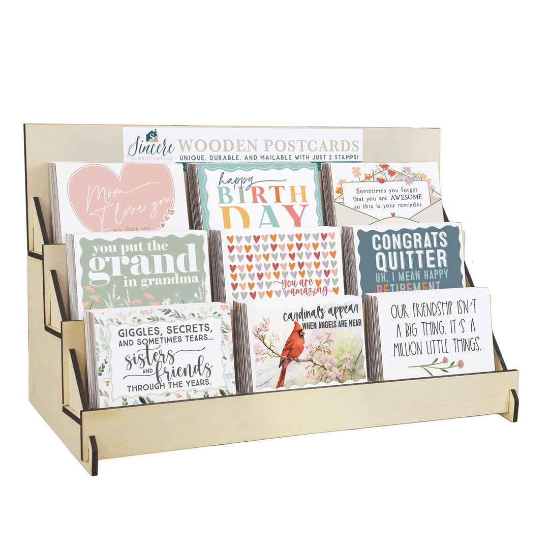 Top Picks Wooden Postcard Display Bundle 2026