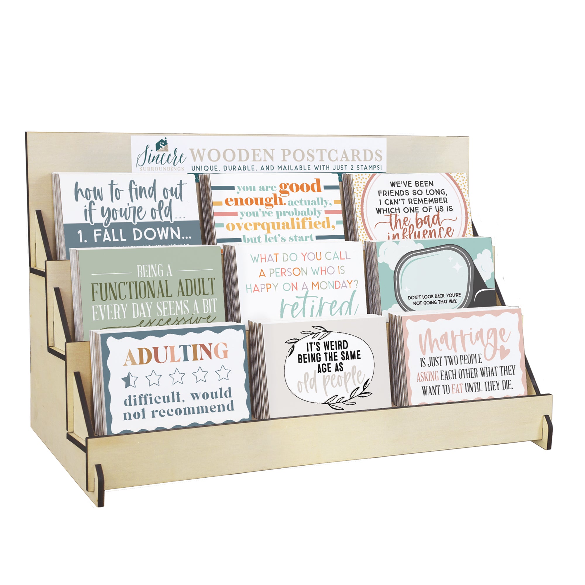 Dose Of Humor Wooden Postcard Display Bundle 2026