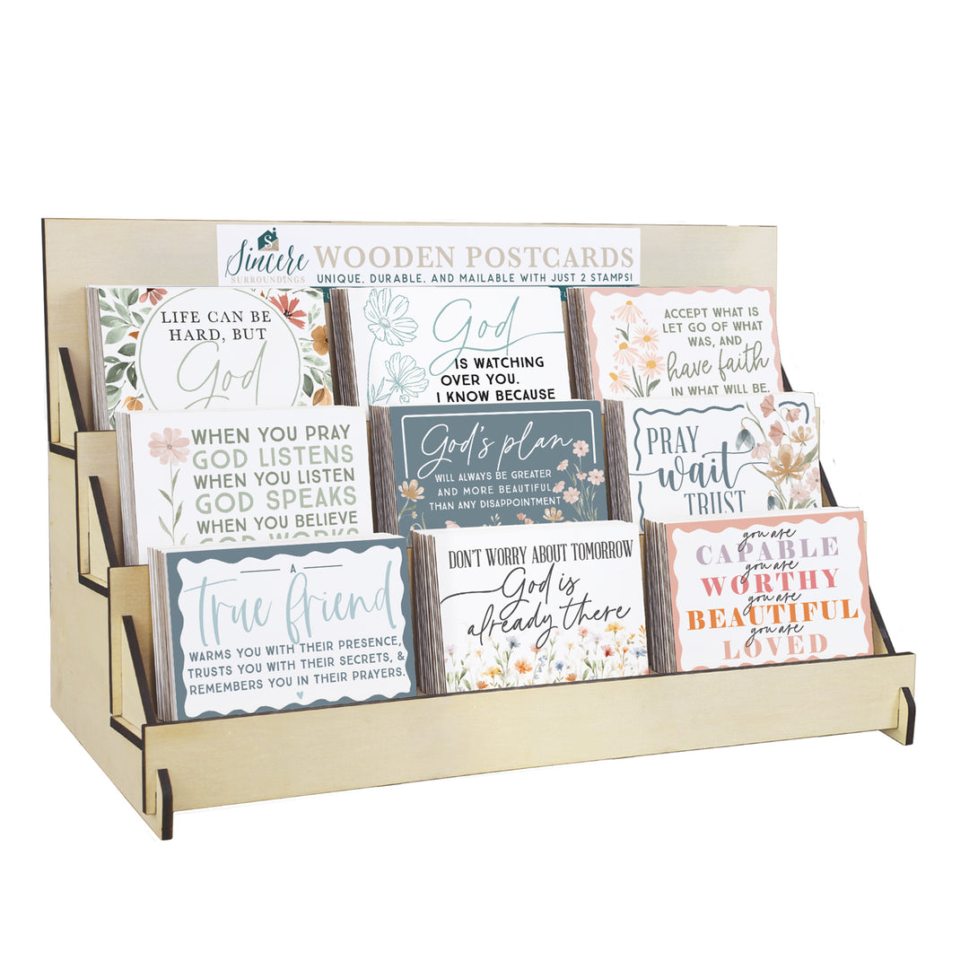Faith Wooden Postcard Display Bundle 2026