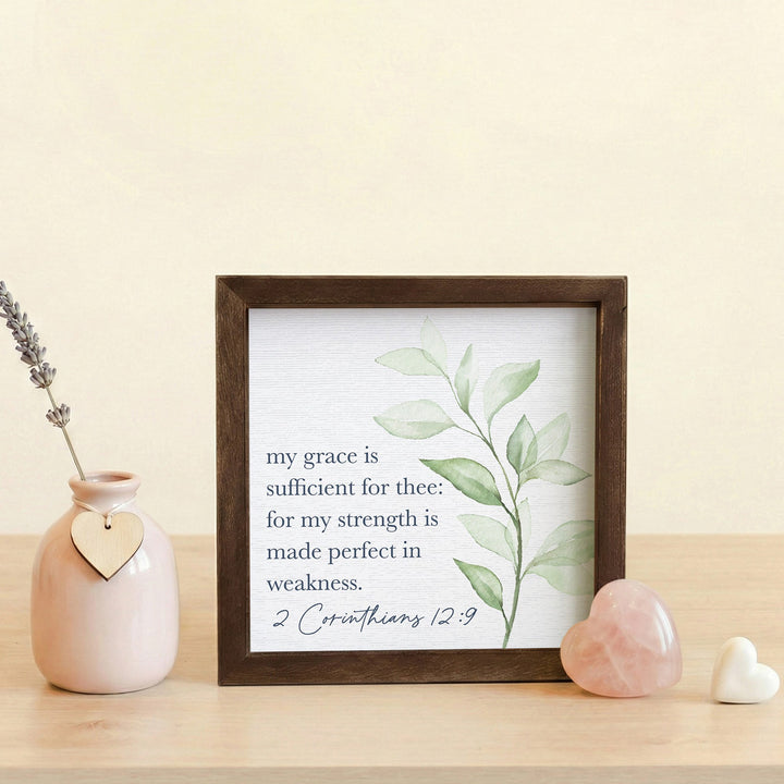 Grace Is Sufficient Leaf