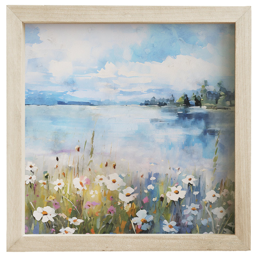 Lake Wildflower Scene