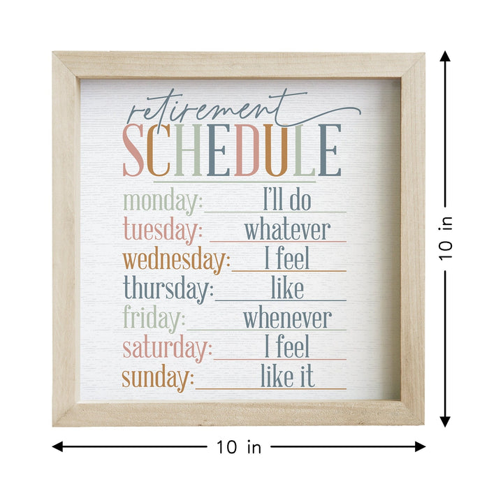 Retirement Schedule