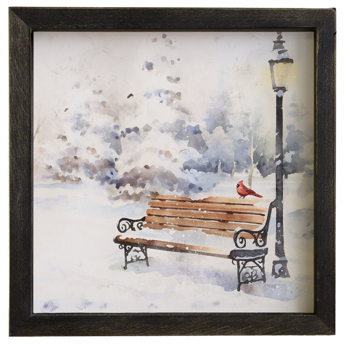 Cardinal Winter Bench