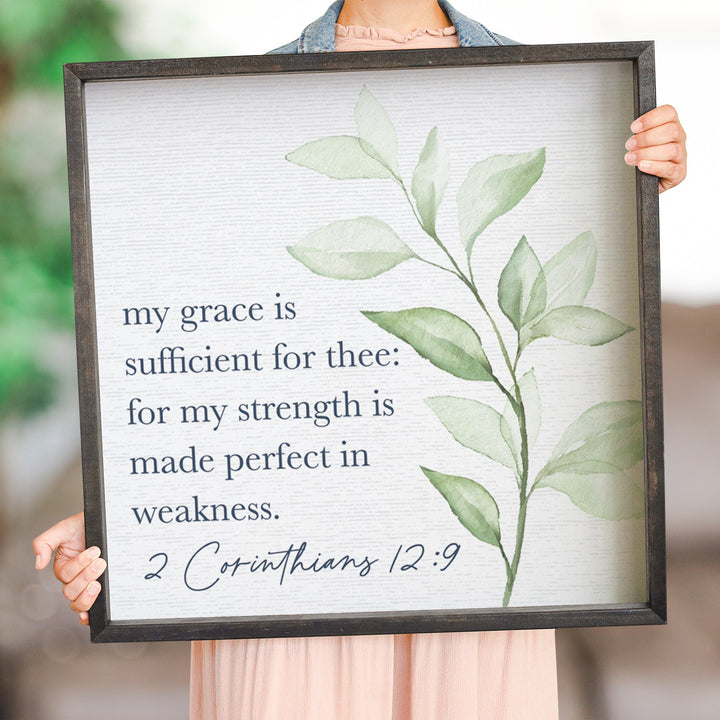 Grace Is Sufficient Leaf