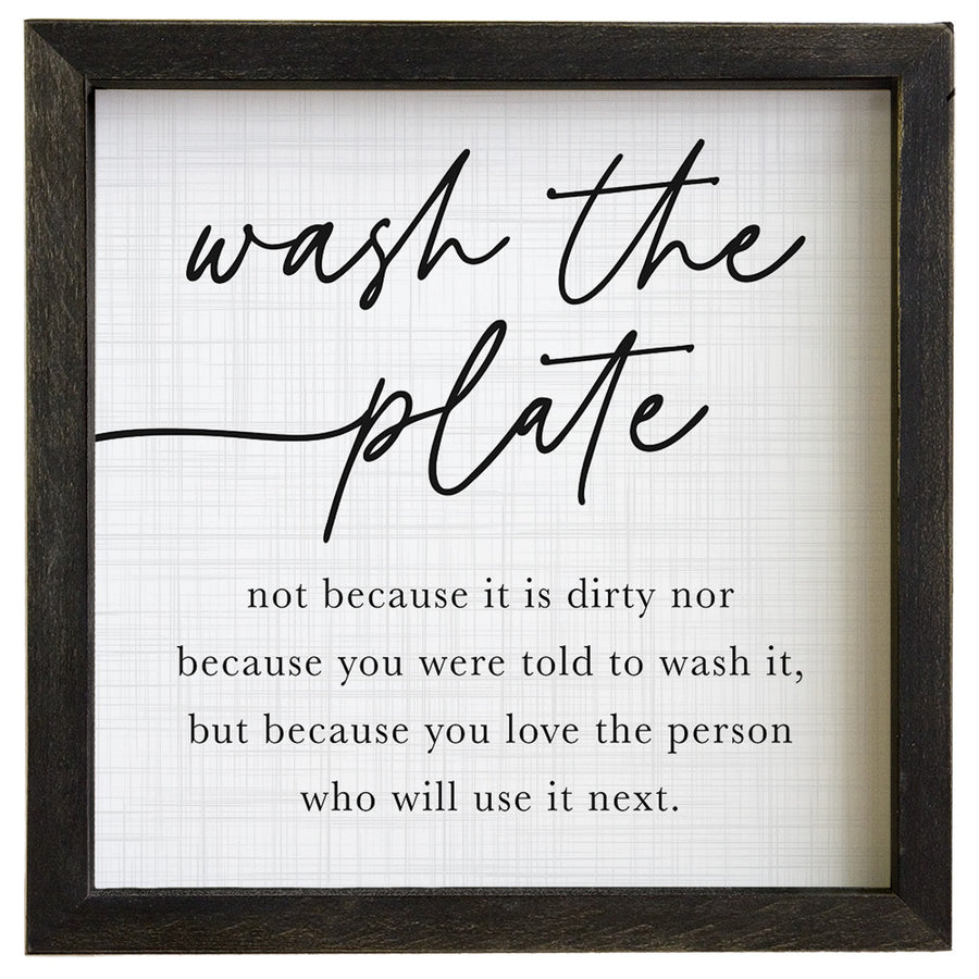 Wash The Plate