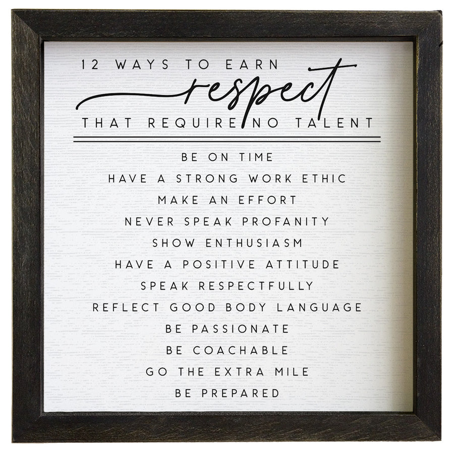 12 Ways Respect