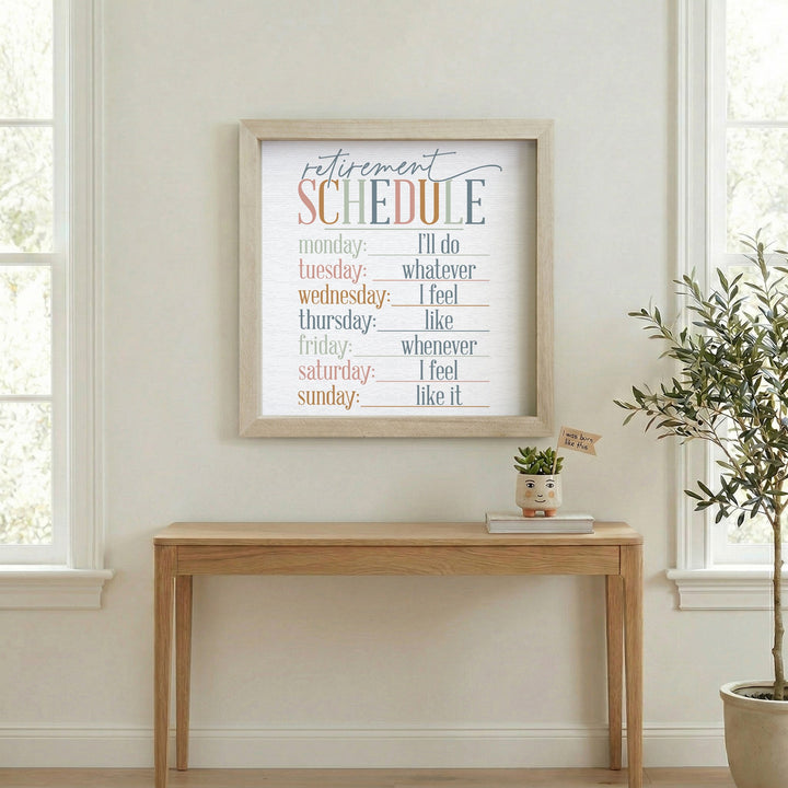 Retirement Schedule