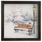 Cardinal Winter Bench