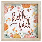 Hello Fall Colorful Pumpkins